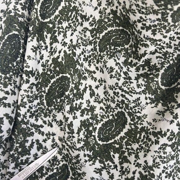 Vintage Magic Woman’s Tunic Paisley Green Bohemian Flared Sleeve Blouse Large - Picture 6 of 10